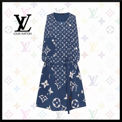 Louis Vuitton MONOGRAM 2020 SS Lv Escale Sleeveless Dress 1A7SEM 
