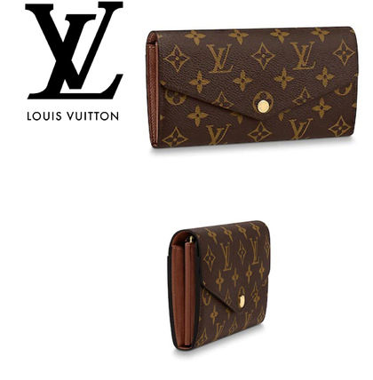 Louis Vuitton PORTEFEUILLE SARAH 2020 21AW Leather Logo Long Wallets M60531 