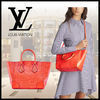 Louis Vuitton EPI Calfskin 2WAY Leather Elegant Style Crossbody Totes 