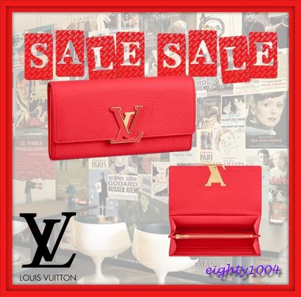 Louis Vuitton CAPUCINES 2020 SS Blended Fabrics Street Style Plain Leather Bridal Logo M69068 
