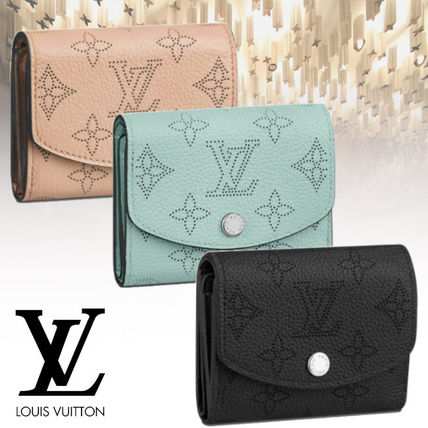 Louis Vuitton IRIS Monogram Calfskin Leather Small Wallet Logo Folding Wallets M67499 M69033 M67498 