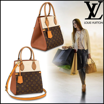 Louis Vuitton 2020 21AW Monogram Casual Style Calfskin 3WAY Bi color Leather M45376 