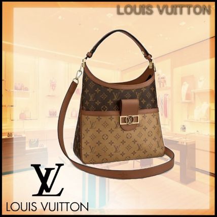 Louis Vuitton 2020 21AW Monogram Casual Style Office Style Logo Handbags M45195 