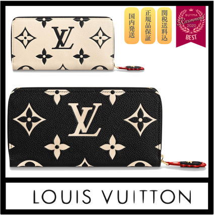 Louis Vuitton 2020 21AW Monogram Leather Long Wallet Logo Long Wallets M69698 M69727 
