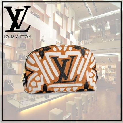 Louis Vuitton MONOGRAM 2020 21AW Monogram Leather Logo Pouches  Cosmetic Bags M45475 