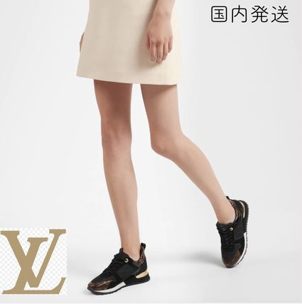 Louis Vuitton 2020 SS Monogram Lace up Blended Fabrics Leather Logo AD9U1ASC 