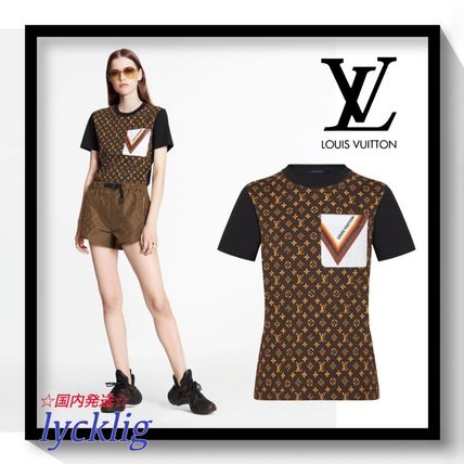 Louis Vuitton MONOGRAM 2020 SS Signature Pocket Monogram T Shirt 1A848L 