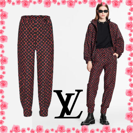Louis Vuitton 2020 21AW Casual Style Cotton Long Logo Pants 