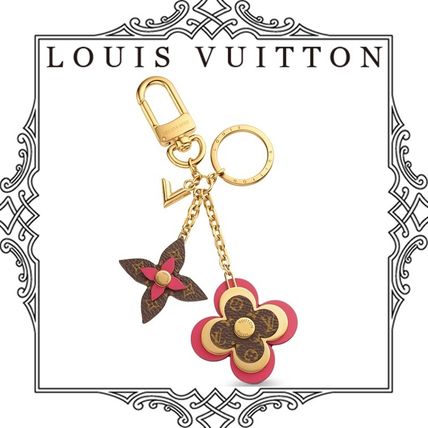 Louis Vuitton MONOGRAM 2018 19AW Blooming Flowers Bag Charm And Key Holder M63084 