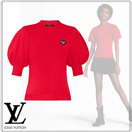 Louis Vuitton 2020 21AW Casual Style Silk Plain Short Sleeves Office Style Logo