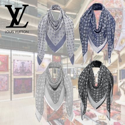 Louis Vuitton MONOGRAM 2020 SS Denim Monogram Shawl M70804 M71378 M71382 M71376 