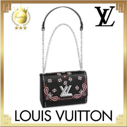 Louis Vuitton TWIST 2019 20AW Flower Patterns Paisley Monogram Casual Style Calfskin 2WAY 