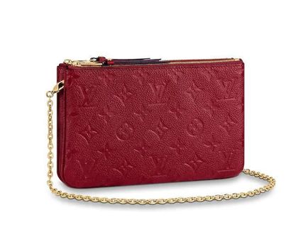 Louis Vuitton MONOGRAM EMPREINTE 2019 20AW Double Zip Pochette M68574 