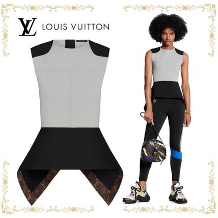 Louis Vuitton MONOGRAM 2020 SS Lvxlol Sleeveless Peplum Top 1A7SDS 