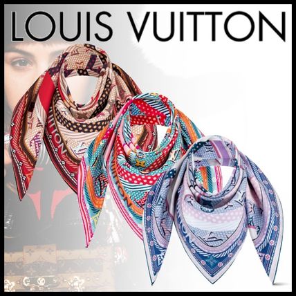 Louis Vuitton Monogram Silk Elegant Style Logo 