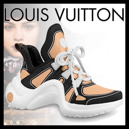 Louis Vuitton 2020 SS Casual Style Blended Fabrics Bi color Low Top Sneakers 1A7TVY 