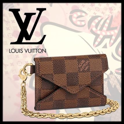 Louis Vuitton 2020 21AW Zigzag Chain Leather Small Wallet Chain Wallet Logo N60285 