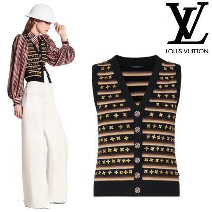 Louis Vuitton MONOGRAM 2020 SS Sleeveless Cardigan Vest 1A7T2X 