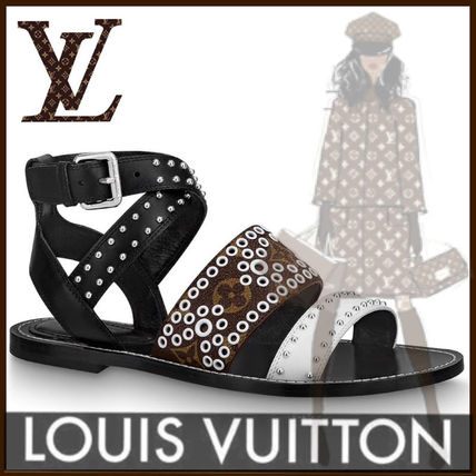 Louis Vuitton MONOGRAM 2020 SS Passenger Flat Cross Sandal 1A64T6 