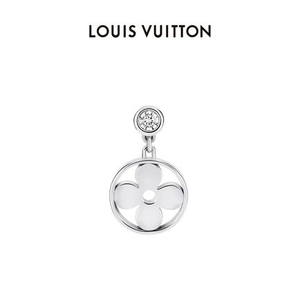 Louis Vuitton MONOGRAM Idylle Blossom Ear Stud White Gold And Diamond Q96167 