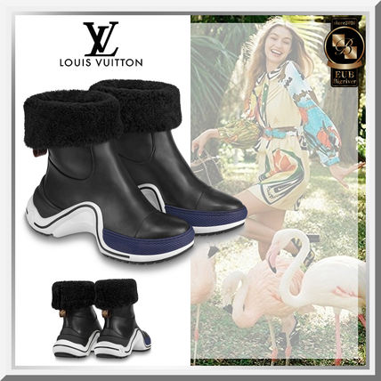 Louis Vuitton 2020 21AW Platform Rubber Sole Casual Style Street Style Leather 1A5O39 