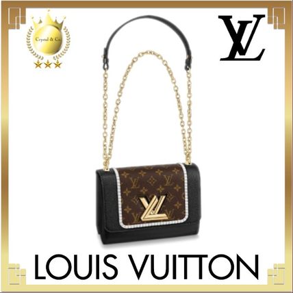 Louis Vuitton TWIST 2020 SS Monogram Casual Style Calfskin Canvas 2WAY Chain Plain 