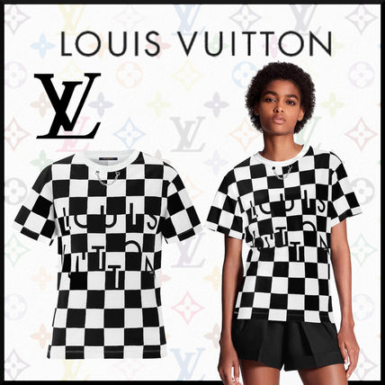 Louis Vuitton DAMIER 2020 SS Crew Neck Other Plaid Patterns Street Style Chain Plain 1A61KF 