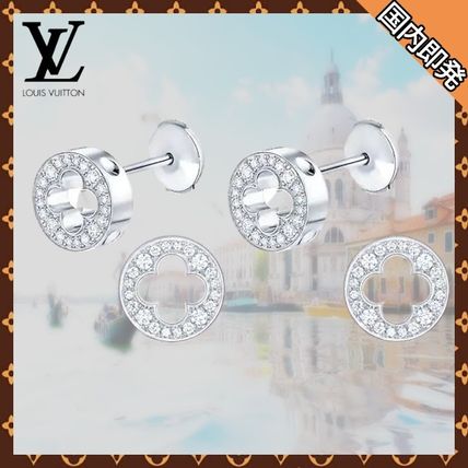 Louis Vuitton Empreinte Ear Studs White Gold And Diamonds Q96581 