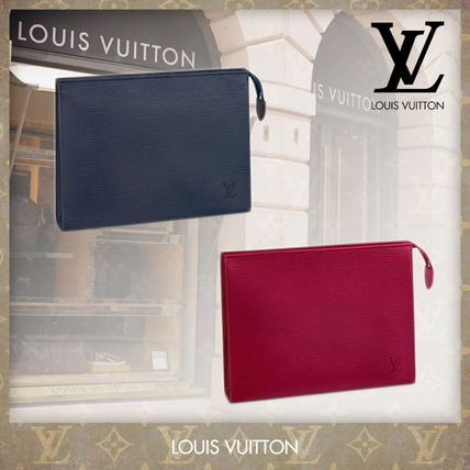 Louis Vuitton EPI Leather Logo Pouches  Cosmetic Bags M41367 M41085 