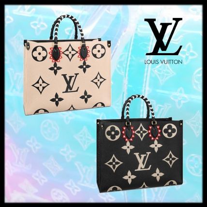 Louis Vuitton 2020 21AW Monogram 2WAY Leather Logo Totes M45373 M45372 