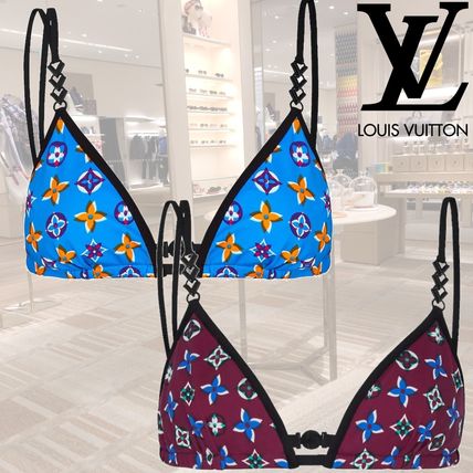 Louis Vuitton MONOGRAM 2020 SS Bikini Top With Jewel Straps 1A5M2T 1A5M2I 