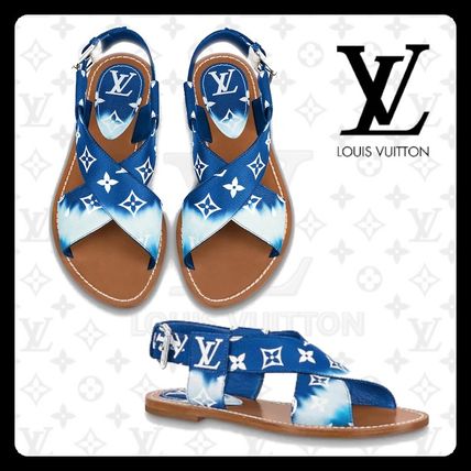 Louis Vuitton MONOGRAM 2020 SS Monogram Open Toe Casual Style Tie dye Leather Logo 1A7TQ5 