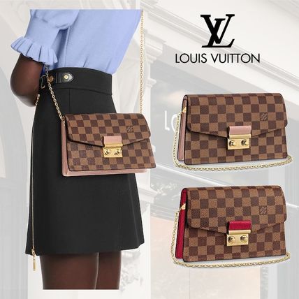 Louis Vuitton DAMIER Leather Shoulder Bags N60288 N60287 
