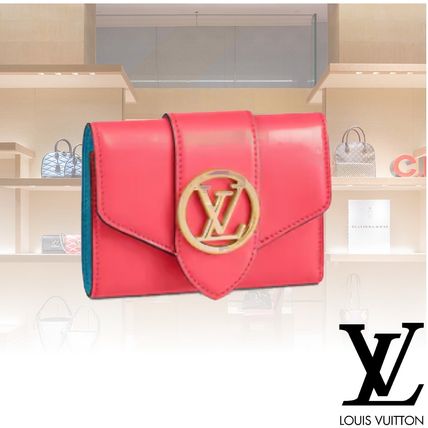 Louis Vuitton 2020 21AW Plain Leather Folding Wallet Folding Wallets 