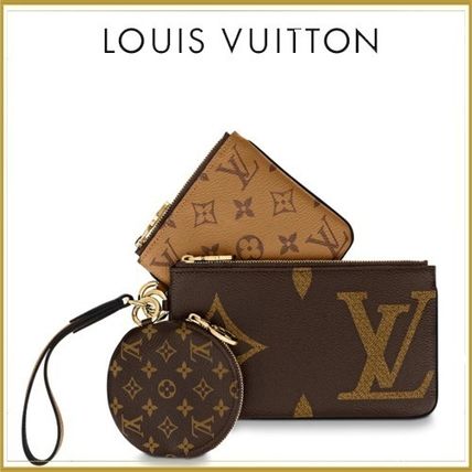 Louis Vuitton 2020 21AW Leather Logo Pouches  Cosmetic Bags 