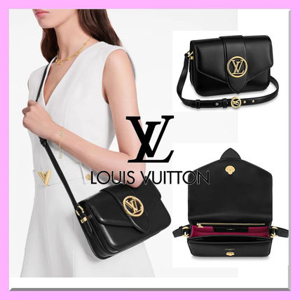 Louis Vuitton 2020 SS Plain Leather Logo Shoulder Bags M55948  