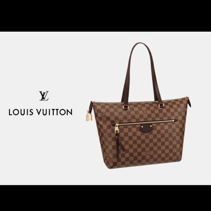Louis Vuitton DAMIER Casual Style Canvas A4 Office Style Totes 
