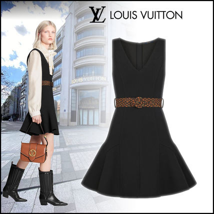 Louis Vuitton 2020 21AW Short Monogram Casual Style Wool Sleeveless V Neck Plain 1A81WM 