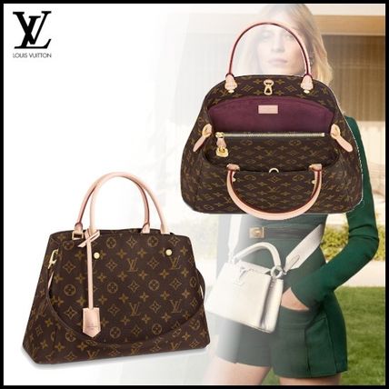 Louis Vuitton MONTAIGNE 2019 20AW Monogram Canvas Blended Fabrics 2WAY Handbags 