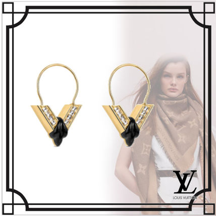 Louis Vuitton V The Great Essential Hoop Earrings M68915 