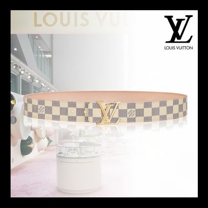 Louis Vuitton DAMIER AZUR Monogram Casual Style Unisex Leather Party Style 