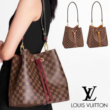Louis Vuitton NEONOE 2020 SS Other Plaid Patterns Canvas 3WAY Elegant Style Crossbody N40213 N40198 N40214 