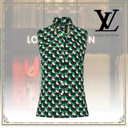 Louis Vuitton 2020 SS Casual Style Silk Sleeveless Elegant Style Tanks  Camisoles 