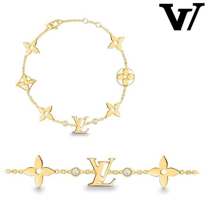 Louis Vuitton MONOGRAM 2020 SS Idylle Blossom Monogram Bracelet Yellow Gold And Diamonds Q95588 