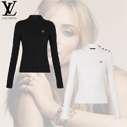 Louis Vuitton 2020 21AW Short Cashmere Nylon Long Sleeves Plain Cropped 1A638C 1A638J 