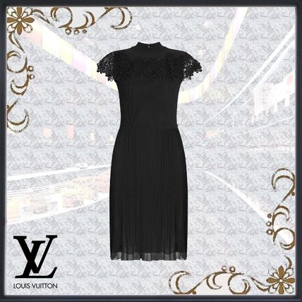 Louis Vuitton 2020 21AW Short Tight A line Silk Sleeveless U Neck Plain 1A7UBR 