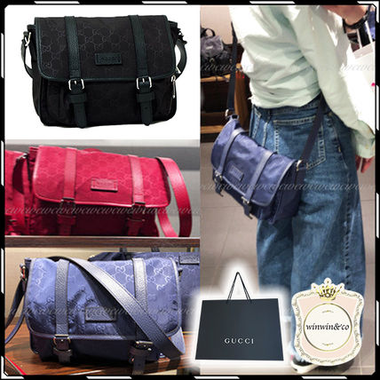 GUCCI Nylon Elegant Style Crossbody Logo Shoulder Bags 