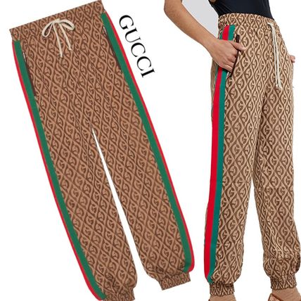 GUCCI 2018 19AW Monogram Logo Pants 