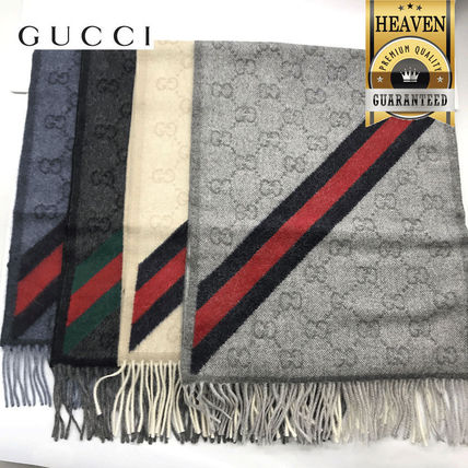 GUCCI 2018 19AW KnitFur Scarves