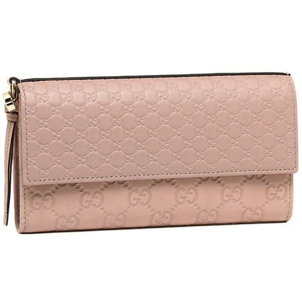 GUCCI 2016 SS Leather Long Wallets 